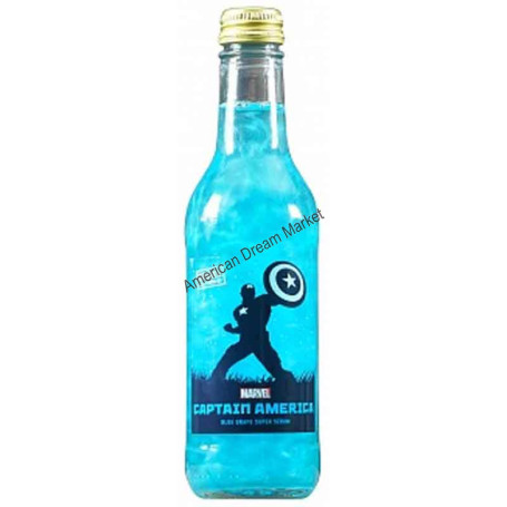 Marvel captain america super soldier blue grape drink