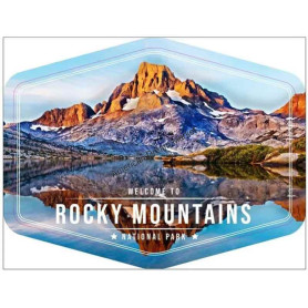Magnet welcome to rocky mountains