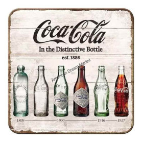 Sous verre metal coca cola bottle