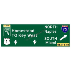Plaque dibond homestead to key west