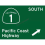 Plaque dibond california 1 pacific coast highway