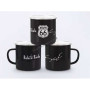 Tasse metal route 66 noir