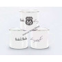 Tasse metal route 66 blanche
