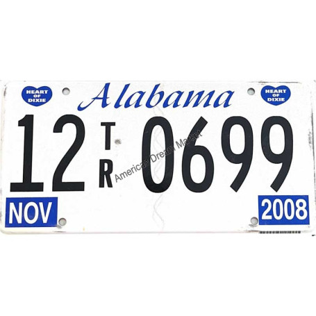 License plate alabama state heart of dixie 2