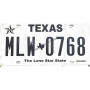 License plate texas