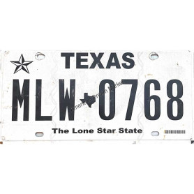 License plate texas