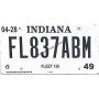 License plate indiana