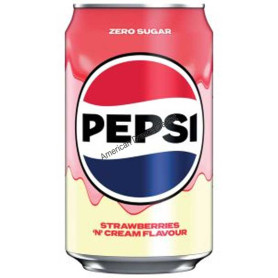 Pepsi zero sugar strawberry n cream