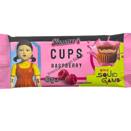 Yummer's squid game cups raspberry