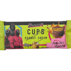 Yummer's squid game cups peanut cream