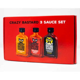 Crazy bastard 3 sauce set red