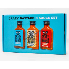 Crazy bastard 3 sauce set blue
