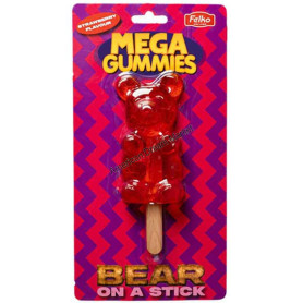 Mega gummies bear on a stick