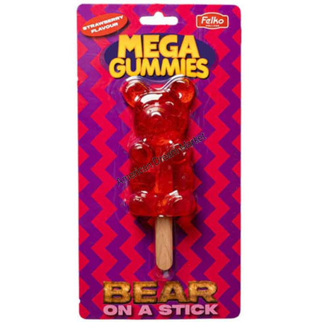 Mega gummies bear on a stick
