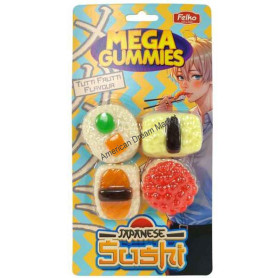 Mega gummies japanese sushi