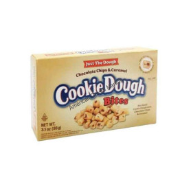 Cookie dough bites chocolate chips and caramel boite