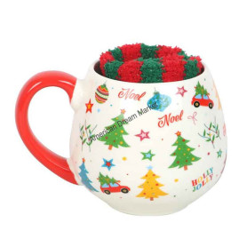 Mug noel avec chausette