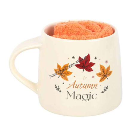 Mug autumn magic avec chaussette