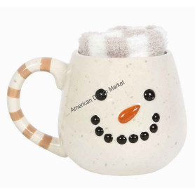 Mug bonhomme de neige et chaussettes