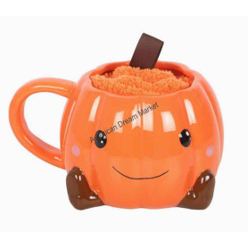 Mug citrouille avec chaussettes