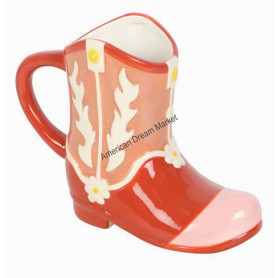 Mug botte de cow boy