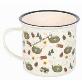 Mug emaille camping