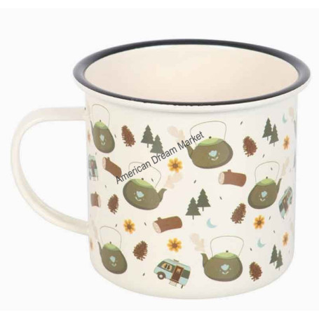 Mug emaille camping