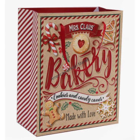 Sac cadeau mrs claus bakery