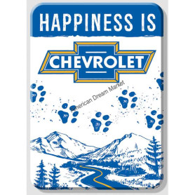 Magnet chevy dog road