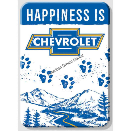 Magnet chevy dog road