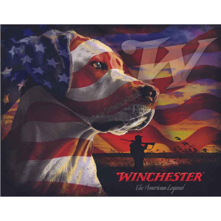 Plaque metal winchester dog