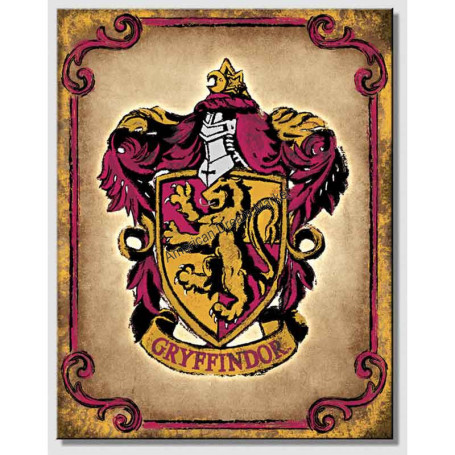 Plaque metal harry potter gryffindor