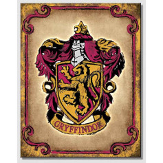 Plaque metal harry potter gryffindor