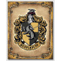 Plaque metal harry potter hufflepuff