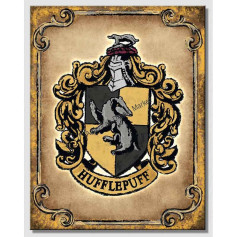 Plaque metal harry potter hufflepuff