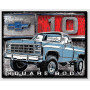 Plaque metal c10 squarebody