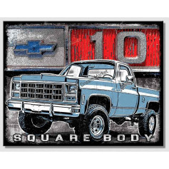 Plaque metal c10 squarebody