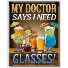 Plaque metal jq glasses