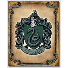 Plaque metal harry potter slytherin