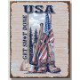 Plaque metal usa get