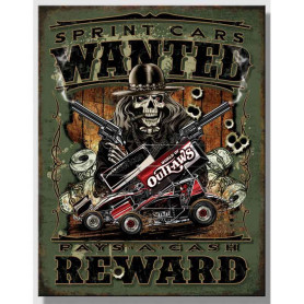 Plaque metal woo wanted