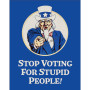 Plaque metal ephemera stop voting