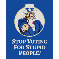 Plaque metal ephemera stop voting