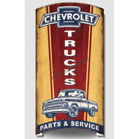Plaque metal rolled GM trucks