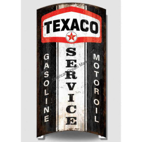 Plaque metal rolled texaco