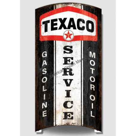 Plaque metal rolled texaco