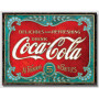Plaque metal small coke fountain