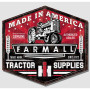 Plaque metal large farmal made in america