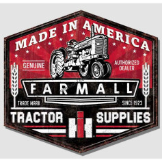 Plaque metal large farmal made in america