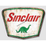 Plaque metal large sinclair